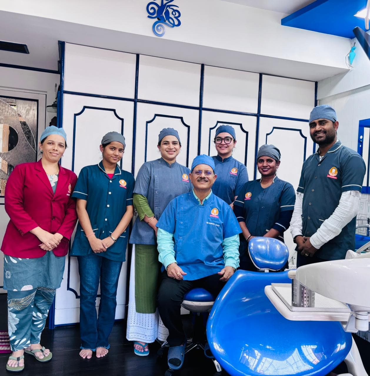 The Gurukrupa Dental team at the clinic